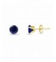 Sterling Simulated Sapphire Earrings included
