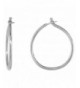 Sterling Silver Thin Earrings diameter