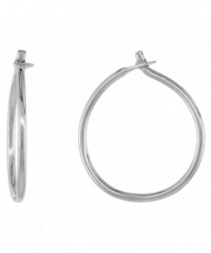 Sterling Silver Thin Earrings diameter
