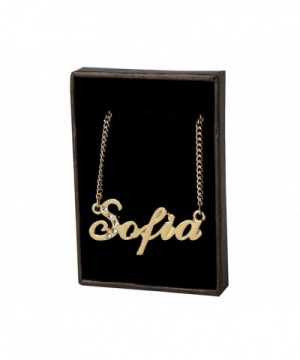 Name Necklace Sofia Gold Plated