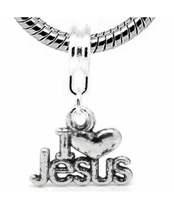 Jesus Charm Dangle Snake Bracelet