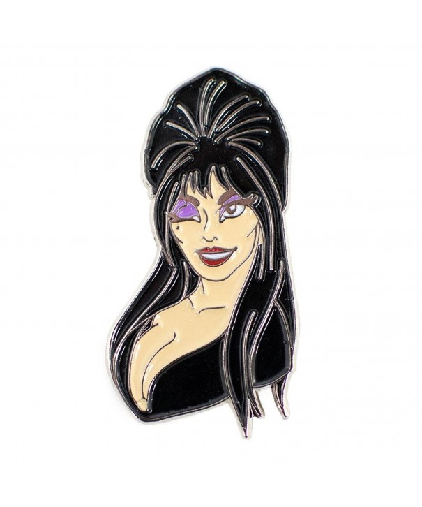 TeesAndTankYou Elv 001 Elvira Enamel Pin