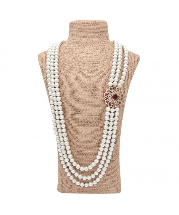 Valentines Elegant Strands Necklaces Circle