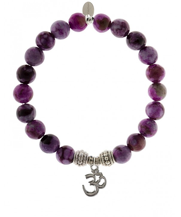 EvaDane Precious Sugilite Gemstone Bracelet