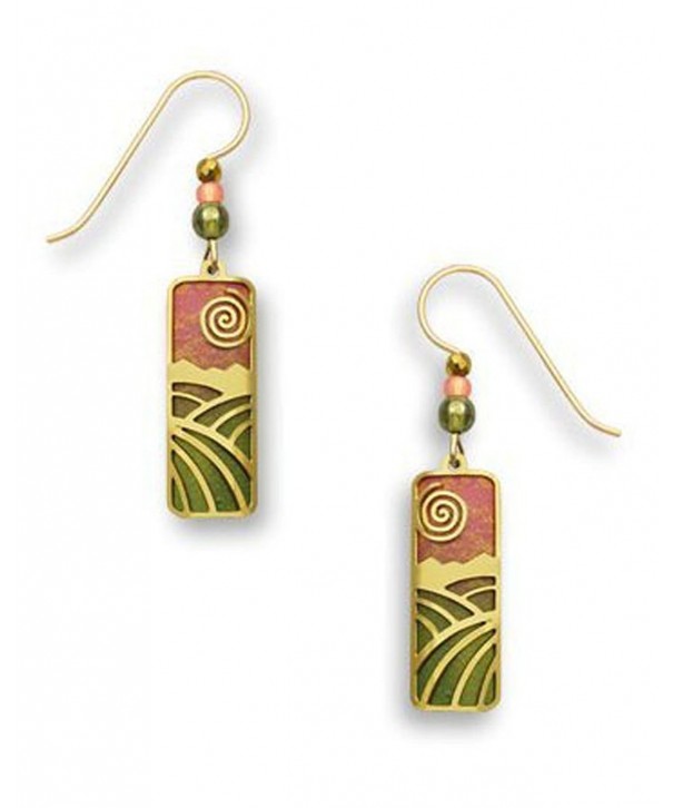 Adajio Sienna Gold tone Overlay Earrings