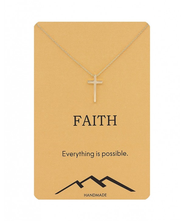 Geerier Faith Cross Necklace Pendent