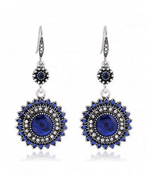 Fashion Crystal Synthetic Turquoise Earrings