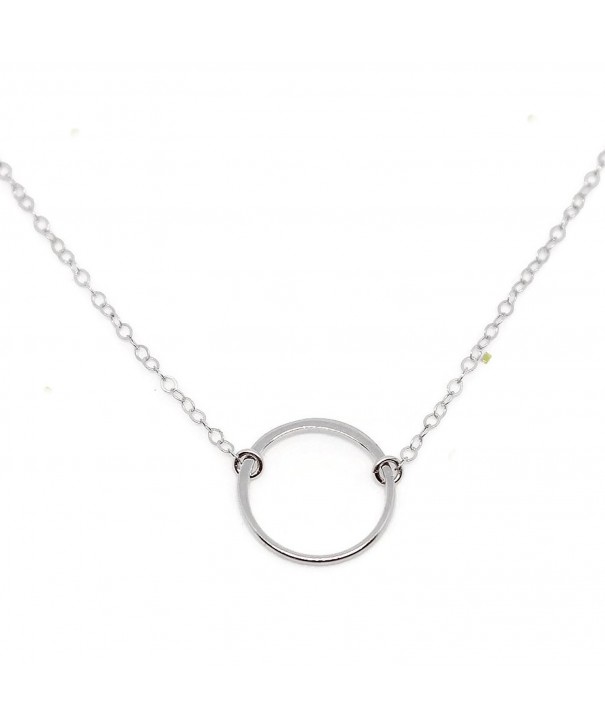 Circle Necklace Sterling Wild Moonstone