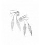 Sterling Beautiful Earcuff Feather Earrings