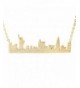 chelseachicNYC Handmade Brushed Skyline Necklace