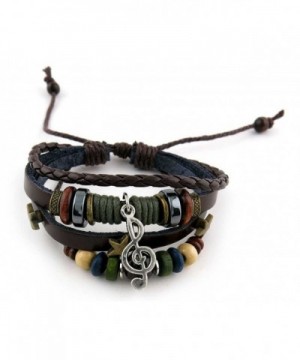 Fashion Bracelet Leather Handmade Braided