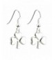 Shamrock Earrings Rhodium Plated Irish