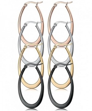 Jstyle Pairs Stainless Teardrop Earrings