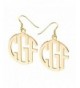 Ouslier Personalized Sterling Monogram Earrings