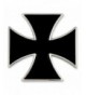 PinMarts Black Cross Biker Enamel