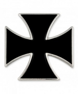 PinMarts Black Cross Biker Enamel