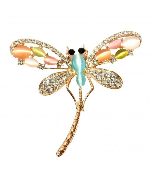 Navachi Colorful Created Opal Crystal Dragonfly