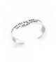 Though Stamped Aluminum Adjustable Bracelet