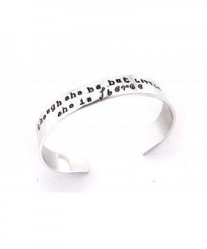 Though Stamped Aluminum Adjustable Bracelet