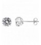 Zirconia Solitaire Single Basket set Earring