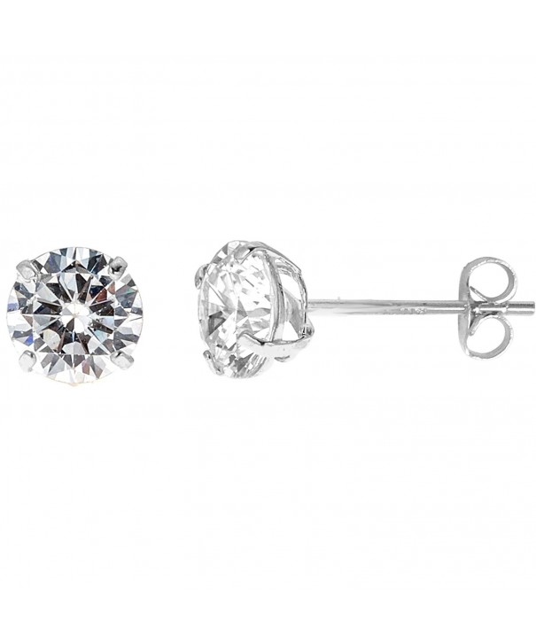 Zirconia Solitaire Single Basket set Earring