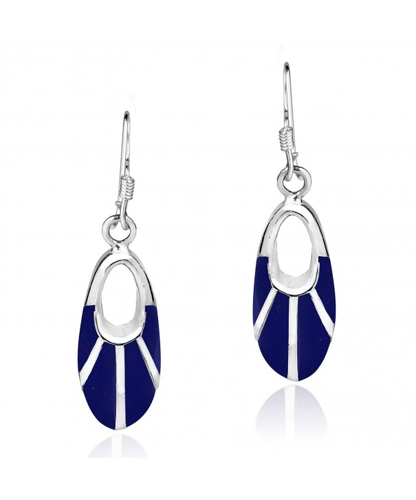 Celestial Reconstructed Lapis Lazuli Sterling Earrings