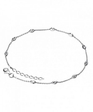 Sterling Moon cut Bracelet Rhodium Extension