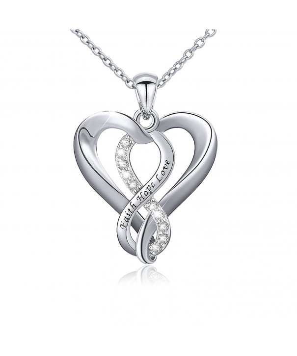 Sterling Silver Infinity Pendant Necklace