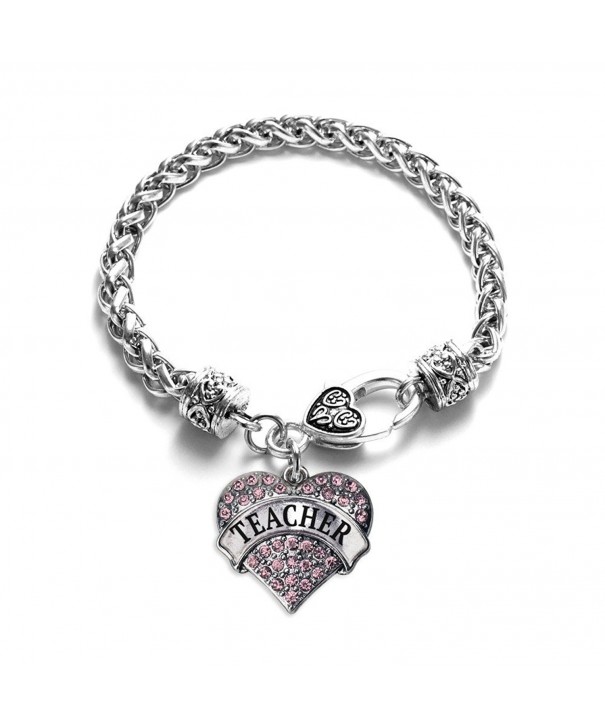 Teacher Classic Silver Crystal Bracelet