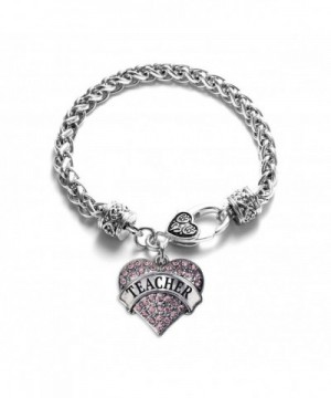 Teacher Classic Silver Crystal Bracelet