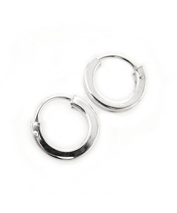 Sterling Silver Square Shaped Tube Earrings