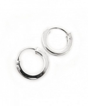 Sterling Silver Square Shaped Tube Earrings