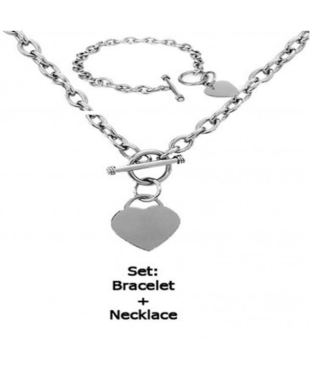 Stainless Elegant Polished Necklace Bracelet