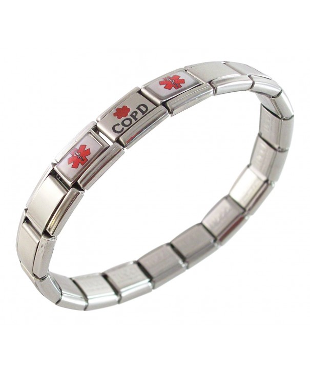 Medical Alert Italian Charm Bracelet