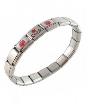 Medical Alert Italian Charm Bracelet