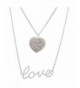Lux Accessories Valentines Pendant Necklace