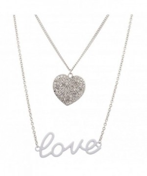Lux Accessories Valentines Pendant Necklace
