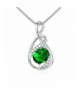 GUICX Emerald Zirconia Necklaces Pendant