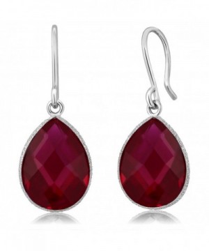 Created 16x12mm Silver Dangle Earring