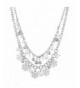 Lux Accessories Christmas Snowflake Necklace