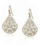 1928 Jewelry Gold Tone Filigree Earrings