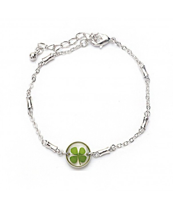 Stainless Steel Clover Symbol Bracelet