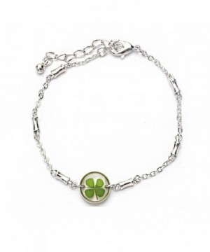 Stainless Steel Clover Symbol Bracelet