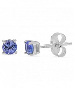 Tanzanite Earrings Sterling Silver Genuine