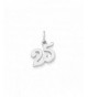 Sterling Silver Polished 25 Charm