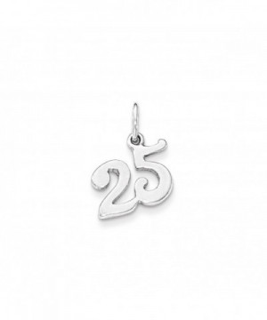 Sterling Silver Polished 25 Charm