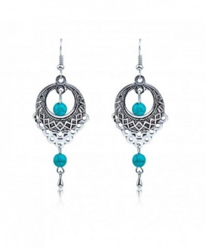Vintage Bohemian Dangling Earrings Silver