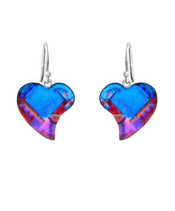 DreamGlass Sterling Silver Dichroic Earrings