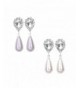 Paxuan Pierced Teardrop Earrings Hypoallergenic