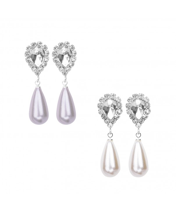 Paxuan Pierced Teardrop Earrings Hypoallergenic